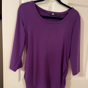 Notations, Medium purple spandex and polyester shirt. Excellent condition.